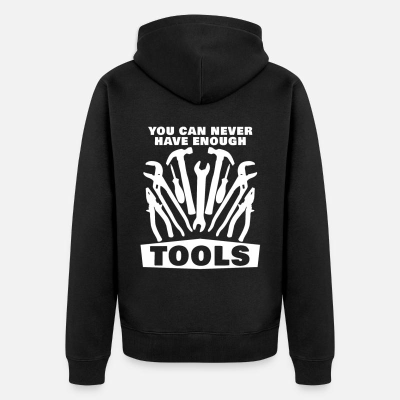 Tool DIY Craftsman Tools - Unisex Premium Organic Zip Hoodie - black