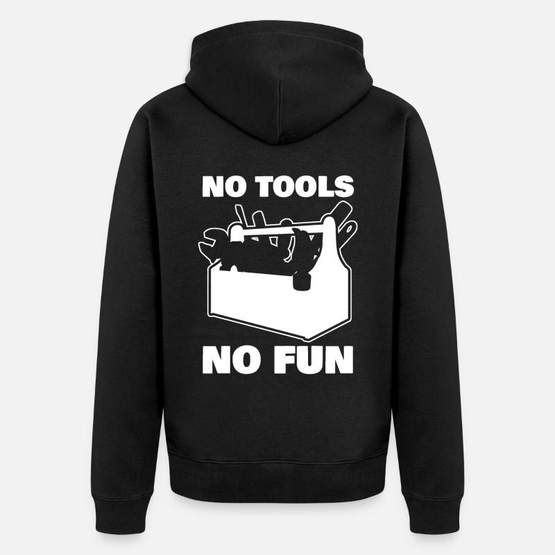 Tool Craftsman DIY Tools - Unisex Premium Bio Zip Hoodie - Schwarz