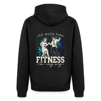Square Dancing So Much Fun Square Western Dancing - Unisex Premium Organic Zip Hoodie - black - Back - Nico (187cm)
