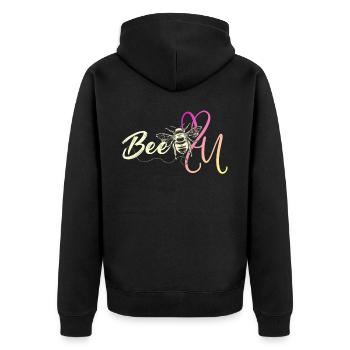 Soyez vous-même ! Confiance en soi, pensée positive, motivation - Veste à capuche bio Premium Unisexe - noir - Dos - Nico (187cm)