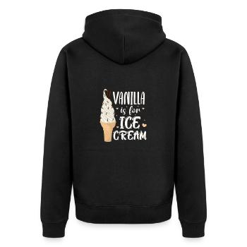 Crème glacée Crème glacée Crème glacée Cadeau d’été - Veste à capuche bio Premium Unisexe - noir - Dos - Nico (187cm)