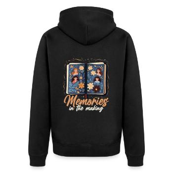 Scrapbooking Scrapbook Paper Crafting Scrapbooker - Unisex Premium Organic Zip Hoodie - black - Back - Nico (187cm)