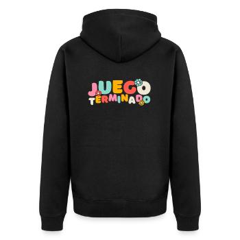 Bachelorette Party Jga - Unisex Premium Bio Zip Hoodie - Schwarz - Hinten - Nico (187cm)