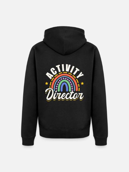 Awesome Activity Director - Unisex Premium Bio Zip Hoodie - Schwarz