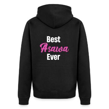 Meilleur couple de femmes philippines Asawa de tous les temps - Veste à capuche bio Premium Unisexe - noir - Dos - Nico (187cm)