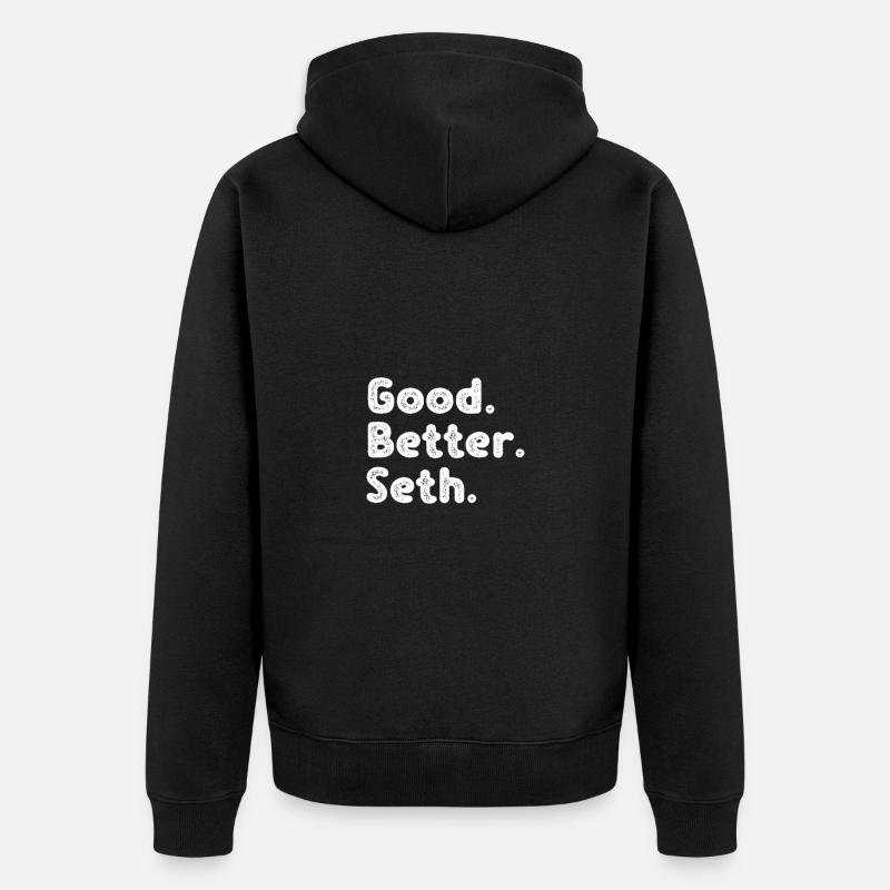 Bon meilleur Seth - Veste à capuche bio Premium Unisexe - noir