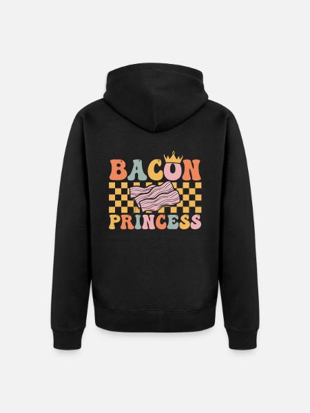 Groovy Bacon Fille - Veste à capuche bio Premium Unisexe - noir