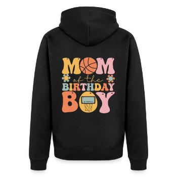 Basket-ball Maman Groovy - Veste à capuche bio Premium Unisexe - noir - Dos - Nico (187cm)