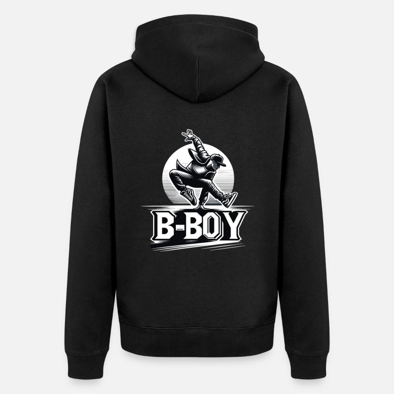 Breakdance Breakdancer Breakdance Enfants - Veste à capuche bio Premium Unisexe - noir