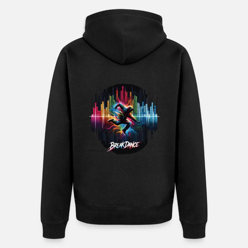 Breakdance Breakdancer Breakdance Kinder - Unisex Premium Bio Zip Hoodie - Schwarz