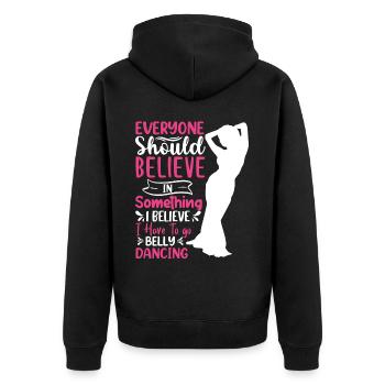 Citations de danse drôle Danseur drôle Raqs sharqi Swing - Veste à capuche bio Premium Unisexe - noir - Dos - Nico (187cm)