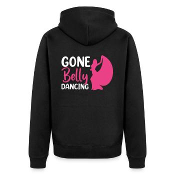 Citations de danse drôles Danseur drôle Raqs sharqi Swing - Veste à capuche bio Premium Unisexe - noir - Dos - Nico (187cm)