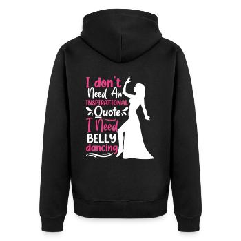 Citations de danse drôles Danseur drôle Raqs sharqi Swing - Veste à capuche bio Premium Unisexe - noir - Dos - Nico (187cm)