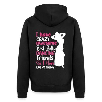 Citations de danse drôles Danseur drôle Raqs sharqi Swing - Veste à capuche bio Premium Unisexe - noir - Dos - Nico (187cm)