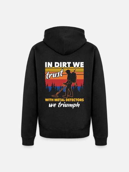 Dirt Fishing Probes - Unisex Premium Organic Zip Hoodie - black