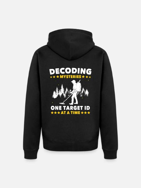 Dirt Fishing - Unisex Premium Organic Zip Hoodie - black