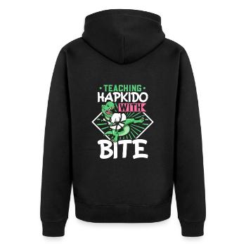 Hapkido avec mordant - Hapkido Trainer - Veste à capuche bio Premium Unisexe - noir - Dos - Nico (187cm)