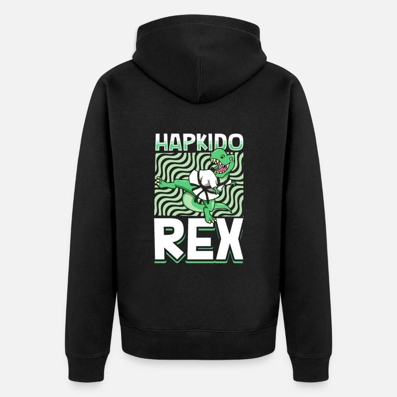 TREX - Hapkido Rex - Veste à capuche bio Premium Unisexe - noir