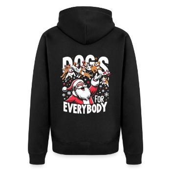Chiens pour tous Propriétaires de chiens - Veste à capuche bio Premium Unisexe - noir - Dos - Nico (187cm)