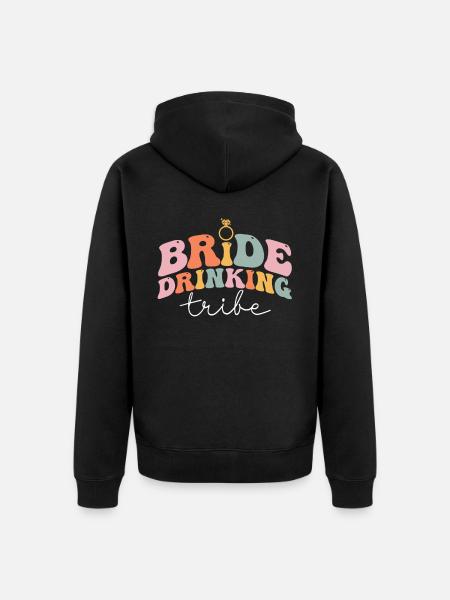 Groovy Bridal Shower Hen Party - Unisex Premium Organic Zip Hoodie - black