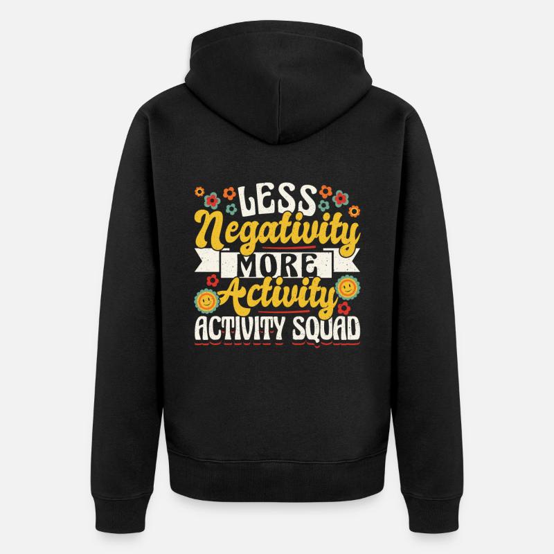 Groovy Activity Director Activity - Unisex Premium Bio Zip Hoodie - Schwarz