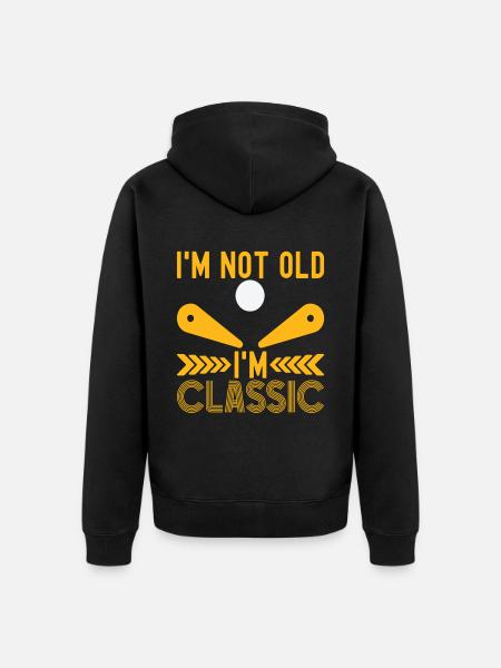 Pinball pinball machine - Unisex Premium Organic Zip Hoodie - black