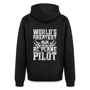 Modélisme d’avion Le plus grand pilote d’avion RC au monde - Veste à capuche bio Premium Unisexe - noir - Dos - Nico (187cm)