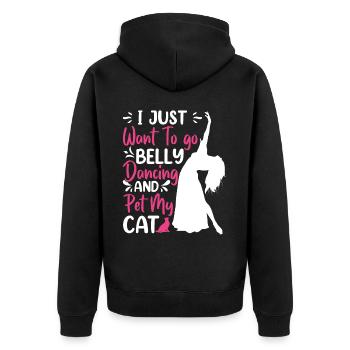 Citations de danse drôles Danseur drôle Raqs sharqi Swing - Veste à capuche bio Premium Unisexe - noir - Dos - Nico (187cm)