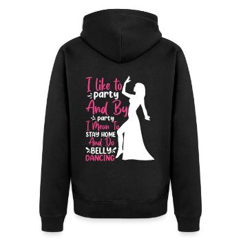 Citations de danse drôles Danseur drôle Raqs sharqi Swing - Veste à capuche bio Premium Unisexe - noir - Dos - Nico (187cm)