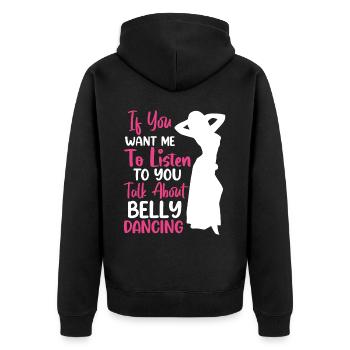Citations de danse drôles Danseur drôle Raqs sharqi Swing - Veste à capuche bio Premium Unisexe - noir - Dos - Nico (187cm)