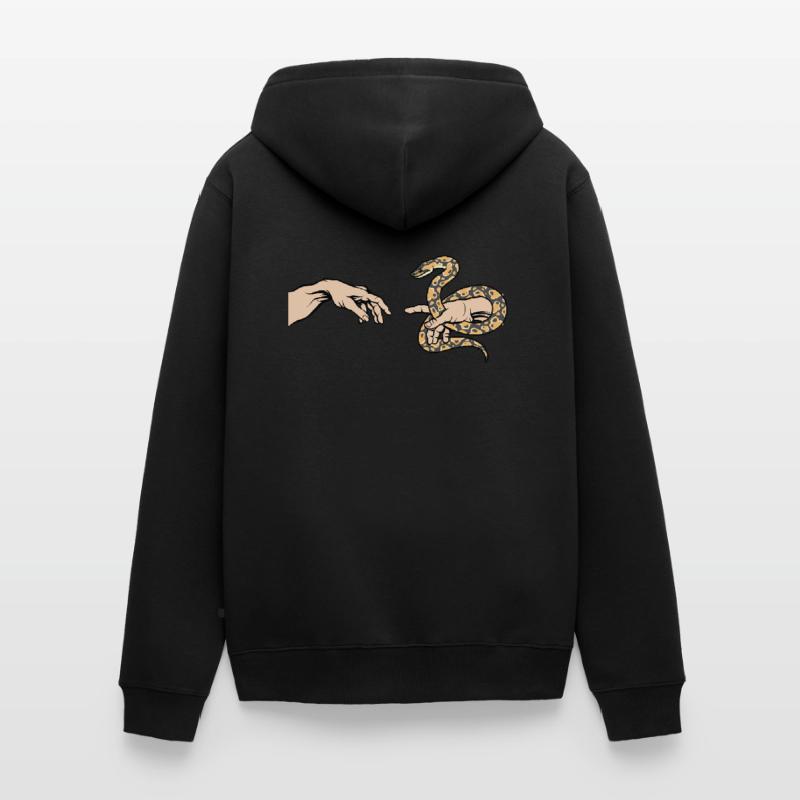 Python Amour Drôle Python Serpent Veste à capuche bio Premium Unisexe