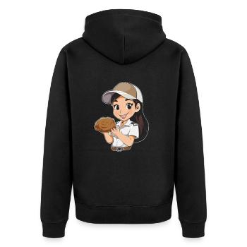 Boy Scout Cookie - Unisex Premium Organic Zip Hoodie - black - Back - Nico (187cm)