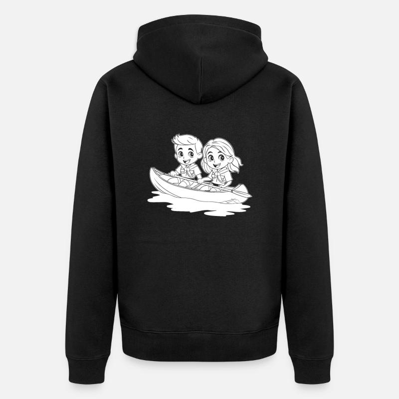 Éclaireur - Veste à capuche bio Premium Unisexe - noir