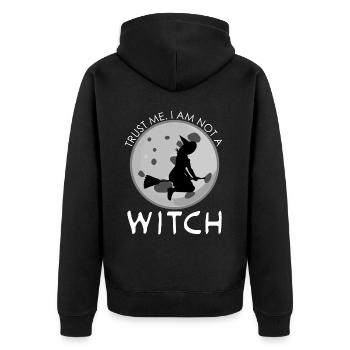 Blague de sorcière Sorcellerie Balai de sorcière - Veste à capuche bio Premium Unisexe - noir - Dos - Nico (187cm)