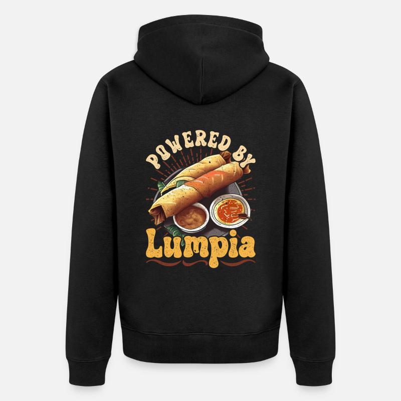 Propulsé par Lumpia - Veste à capuche bio Premium Unisexe - noir