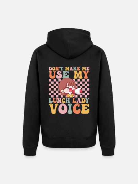 Groovy Cafeteria-Arbeiter - Unisex Premium Bio Zip Hoodie - Schwarz