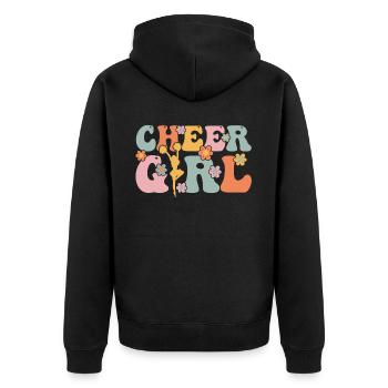 Groovy Cheerleading Cheerleader Cheer Squad - Veste à capuche bio Premium Unisexe - noir - Dos - Nico (187cm)