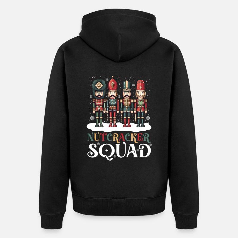 Nutcracker Squad - Unisex Premium Bio Zip Hoodie - Schwarz