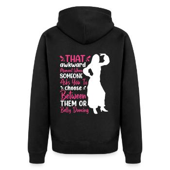 Citations de danse drôles Danseur drôle Raqs sharqi Swing - Veste à capuche bio Premium Unisexe - noir - Dos - Nico (187cm)
