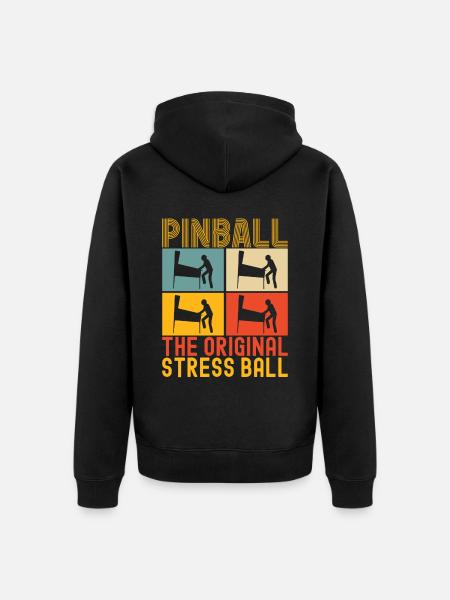 Pinball Flipper - Unisex Premium Organic Zip Hoodie - black