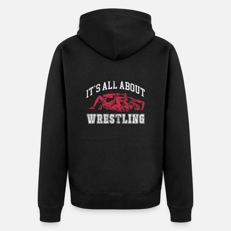 Lutte - Veste à capuche bio Premium Unisexe - noir