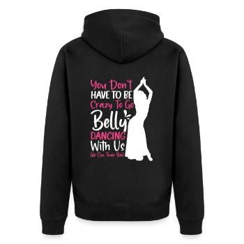 Citations de danse drôles Danseur drôle Raqs sharqi Swing - Veste à capuche bio Premium Unisexe - noir - Dos - Nico (187cm)