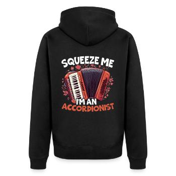 Accordéoniste Instrument de musique Accordéoniste - Veste à capuche bio Premium Unisexe - noir - Dos - Nico (187cm)