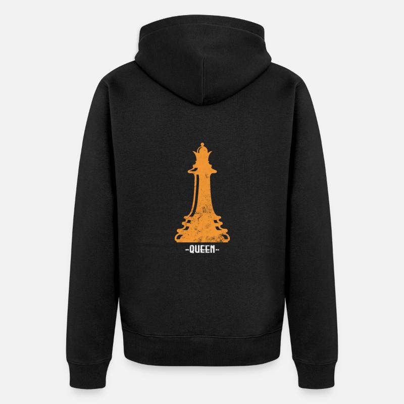 Échecs - Veste à capuche bio Premium Unisexe - noir