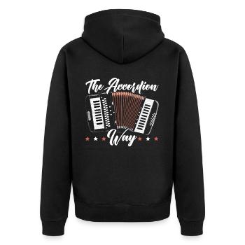 Accordéoniste Instrument de musique Accordéoniste - Veste à capuche bio Premium Unisexe - noir - Dos - Nico (187cm)