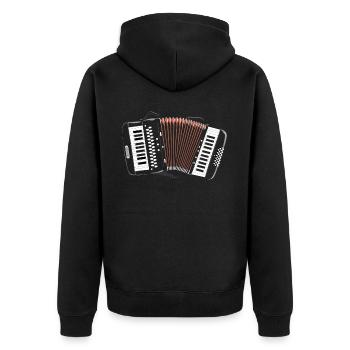 Accordéoniste Instrument de musique Accordéoniste - Veste à capuche bio Premium Unisexe - noir - Dos - Nico (187cm)