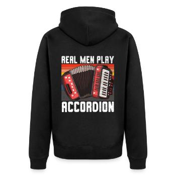 Accordéoniste Instrument de musique Accordéoniste - Veste à capuche bio Premium Unisexe - noir - Dos - Nico (187cm)