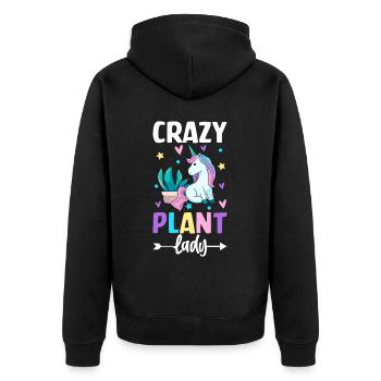 Femelle Amoureuse Des Plantes Jardinier Fille Ga - Veste à capuche bio Premium Unisexe - noir - Dos - Nico (187cm)