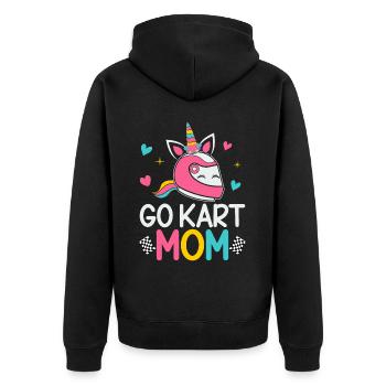 Go Kart Racing Femme Go Kart Racer - Veste à capuche bio Premium Unisexe - noir - Dos - Nico (187cm)