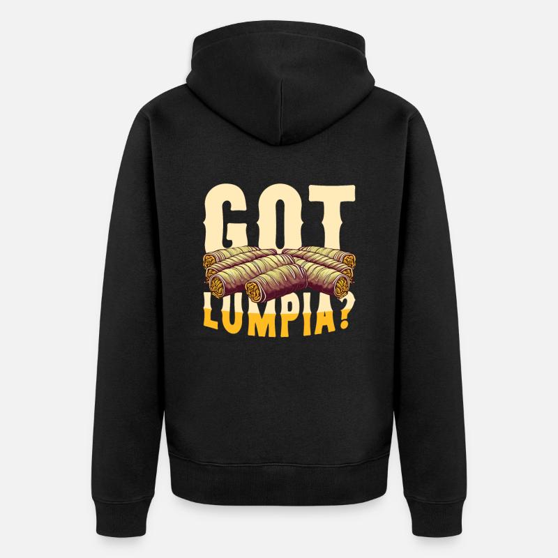 Vous avez Lumpia ? - Veste à capuche bio Premium Unisexe - noir
